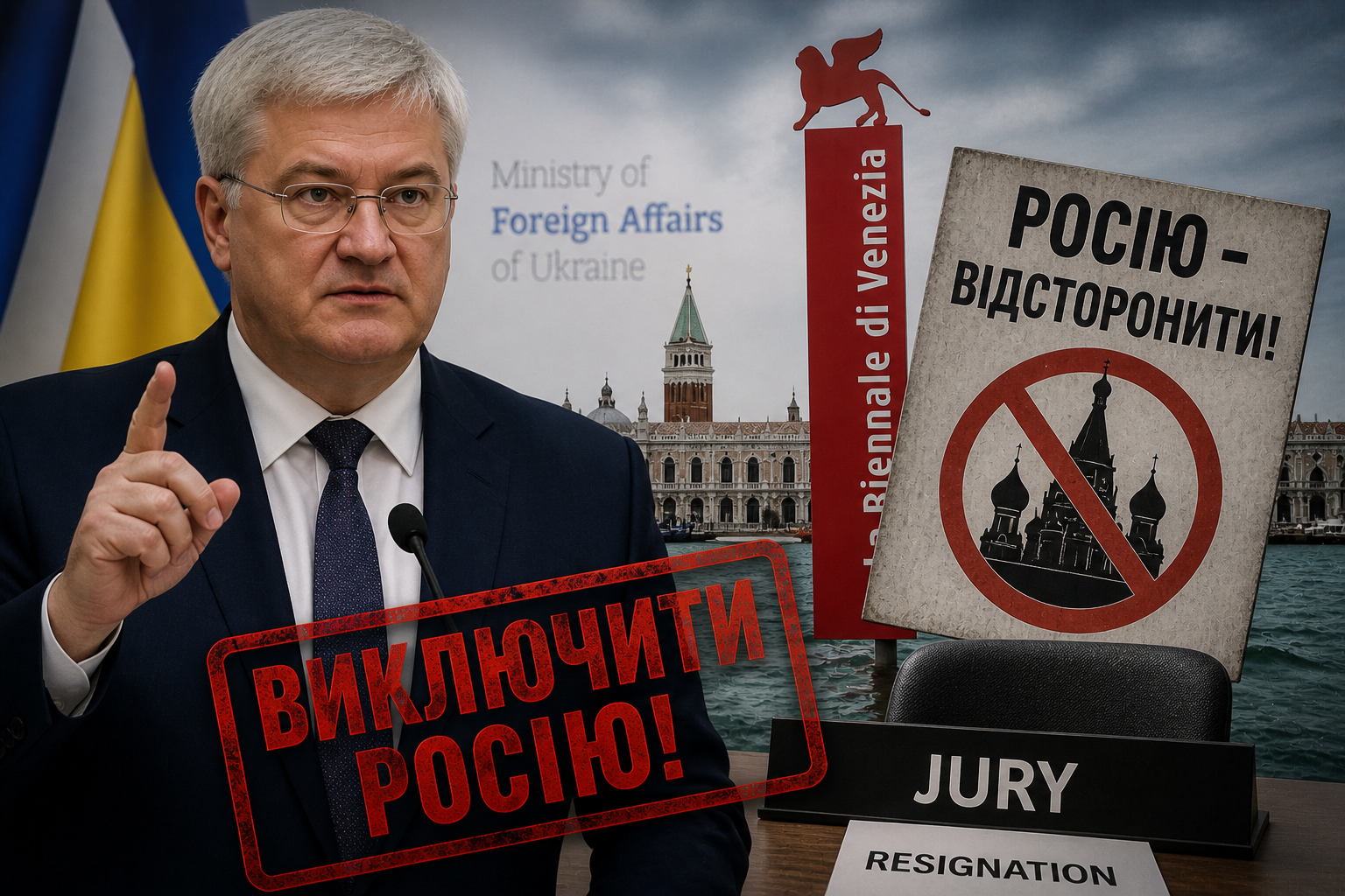 Скандал довкола Венеційської бієнале: Україна вимагає виключити Росію після відставки журі