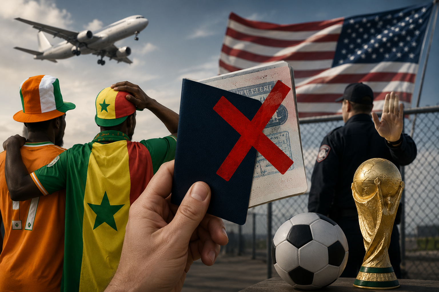 Фанати двох збірних залишаться без ЧС-2026: США масово відмовили у візах вболівальникам Сенегалу та Кот-д’Івуару