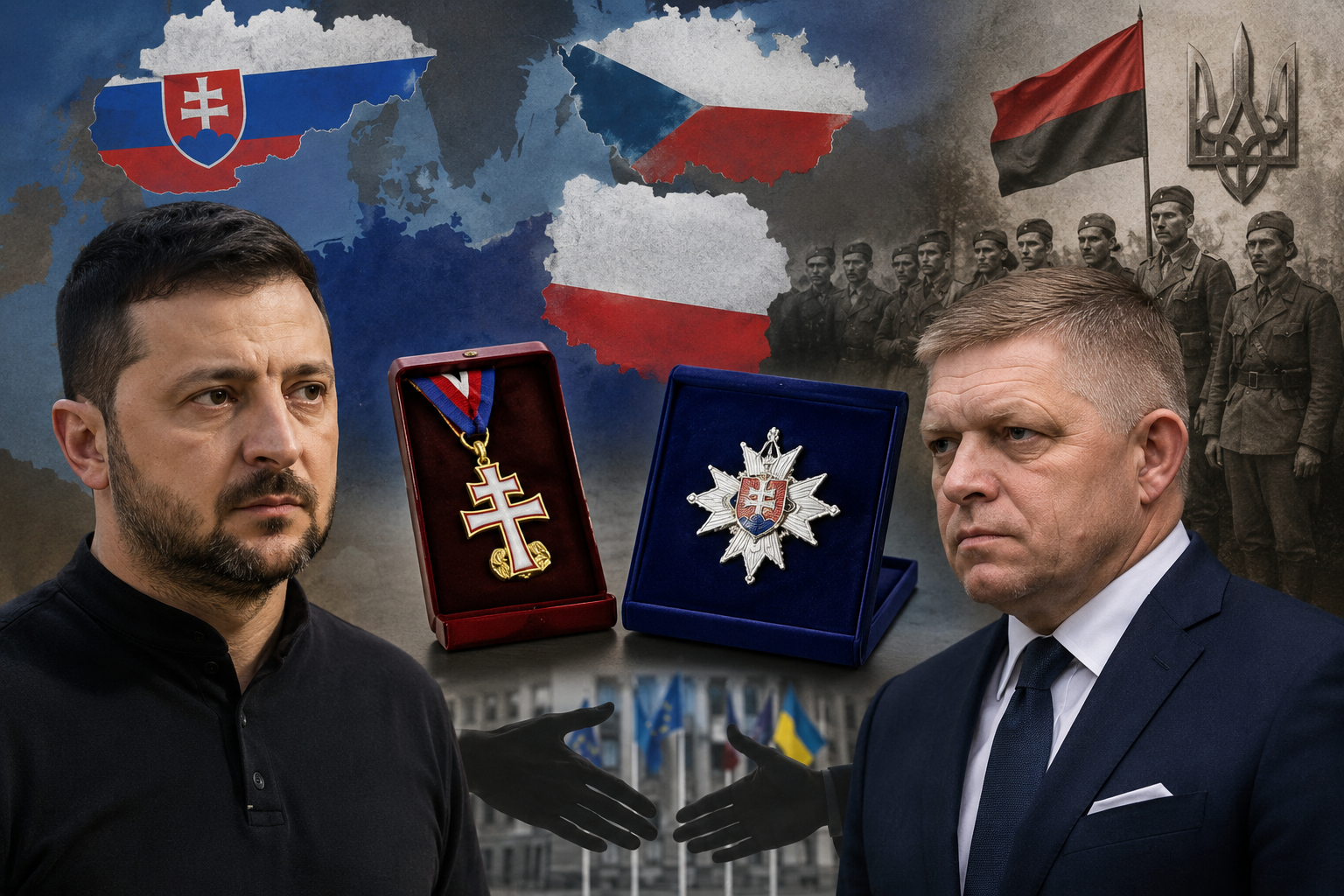 Праві партії Словаччини готують звернення до Фіцо з проханням позбавити Зеленського словацького ордена Подвійного Хреста