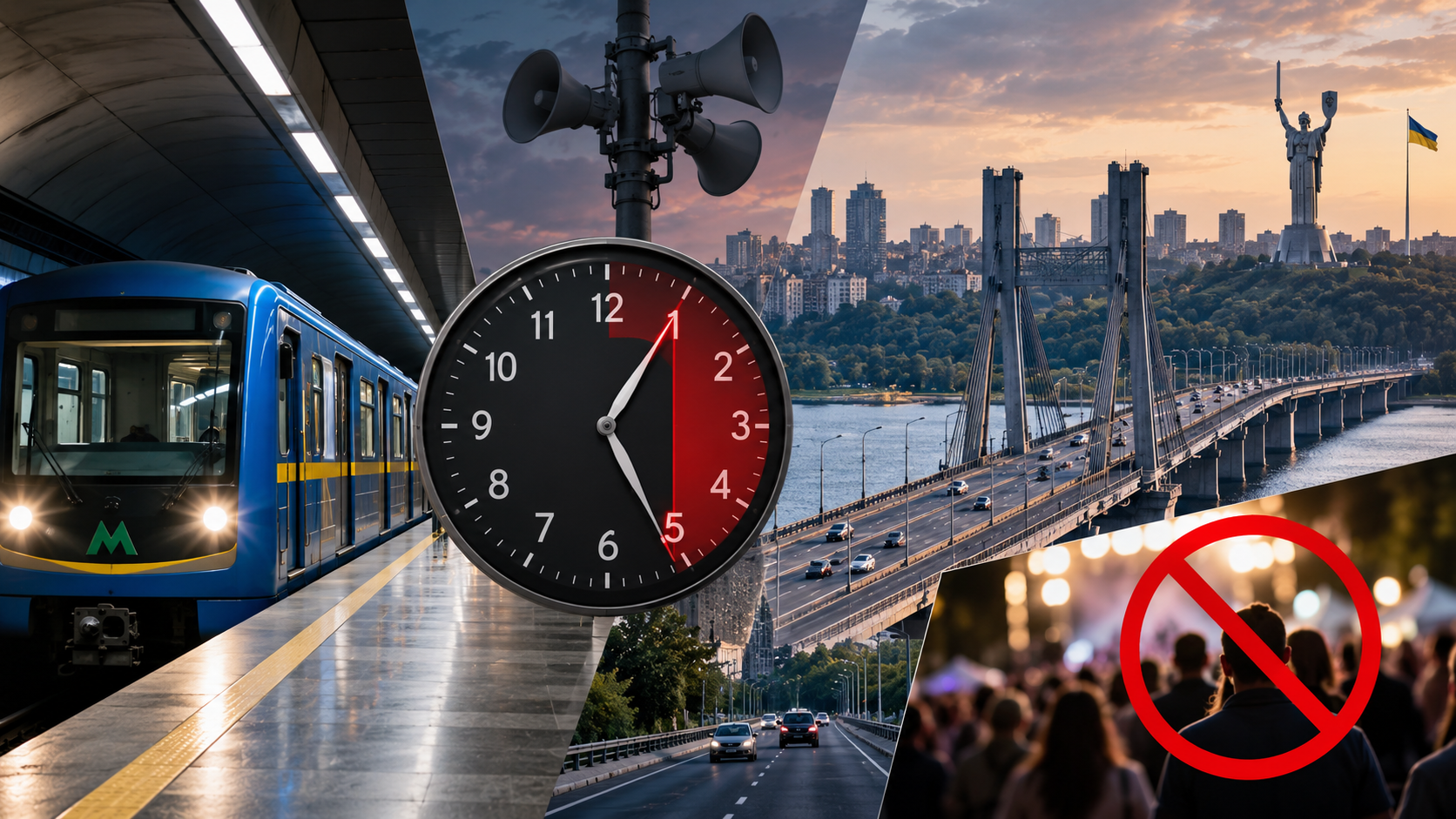 Київ переходить на новий режим: що зміниться з 10 вересня для метро, мостів і комендантської години