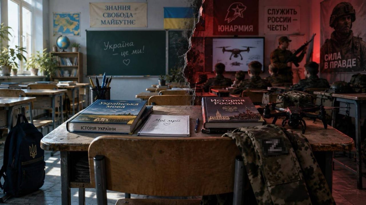 Російська школа, пропаганда та військова підготовка дітей на окупованих територіях